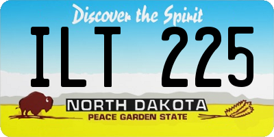 ND license plate ILT225