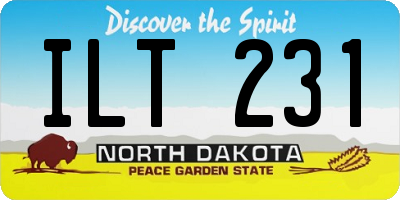ND license plate ILT231