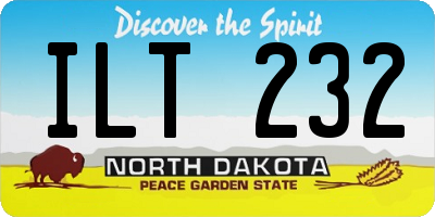 ND license plate ILT232