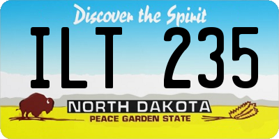 ND license plate ILT235