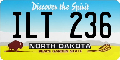ND license plate ILT236