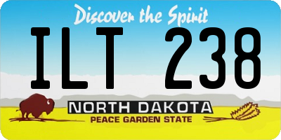 ND license plate ILT238
