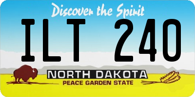 ND license plate ILT240