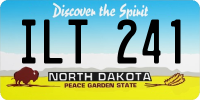 ND license plate ILT241