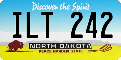 ND license plate ILT242