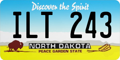 ND license plate ILT243