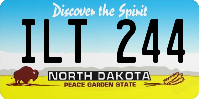 ND license plate ILT244