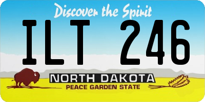 ND license plate ILT246