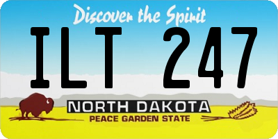 ND license plate ILT247
