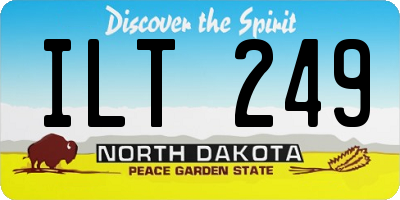 ND license plate ILT249