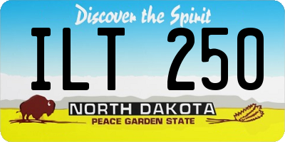ND license plate ILT250