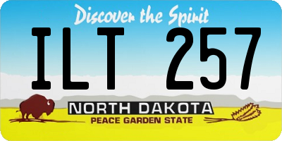 ND license plate ILT257