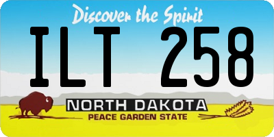 ND license plate ILT258