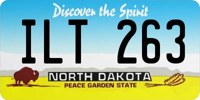 ND license plate ILT263