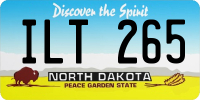 ND license plate ILT265
