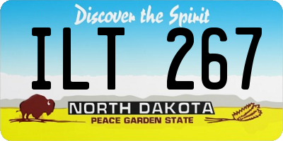 ND license plate ILT267