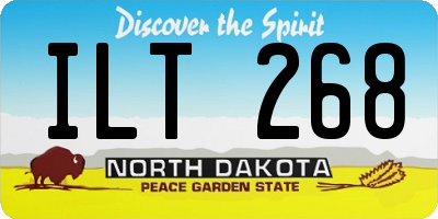 ND license plate ILT268