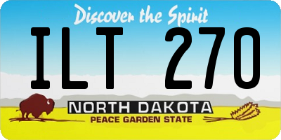 ND license plate ILT270