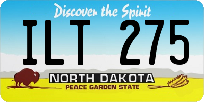 ND license plate ILT275