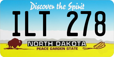 ND license plate ILT278