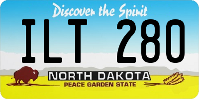 ND license plate ILT280
