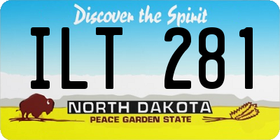 ND license plate ILT281