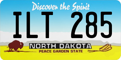 ND license plate ILT285