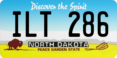 ND license plate ILT286