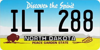 ND license plate ILT288