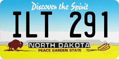 ND license plate ILT291