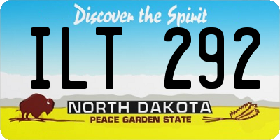 ND license plate ILT292