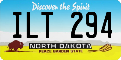 ND license plate ILT294