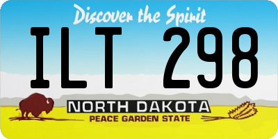 ND license plate ILT298