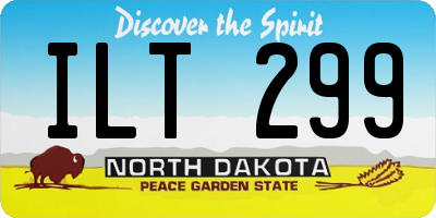 ND license plate ILT299