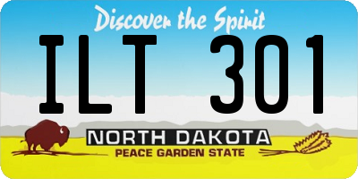 ND license plate ILT301