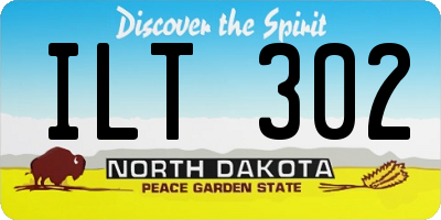 ND license plate ILT302