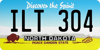 ND license plate ILT304