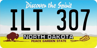 ND license plate ILT307