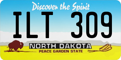ND license plate ILT309
