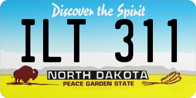 ND license plate ILT311