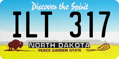 ND license plate ILT317