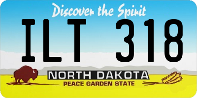 ND license plate ILT318