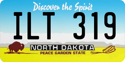 ND license plate ILT319