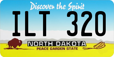 ND license plate ILT320