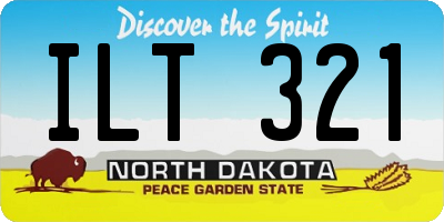 ND license plate ILT321