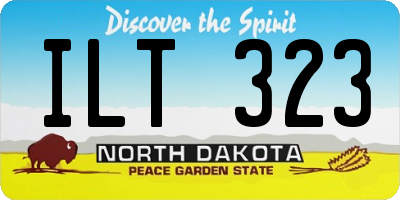 ND license plate ILT323