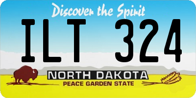 ND license plate ILT324