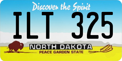 ND license plate ILT325