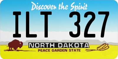 ND license plate ILT327