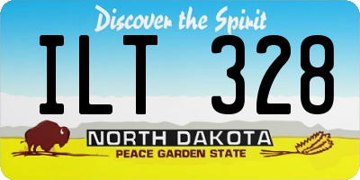 ND license plate ILT328